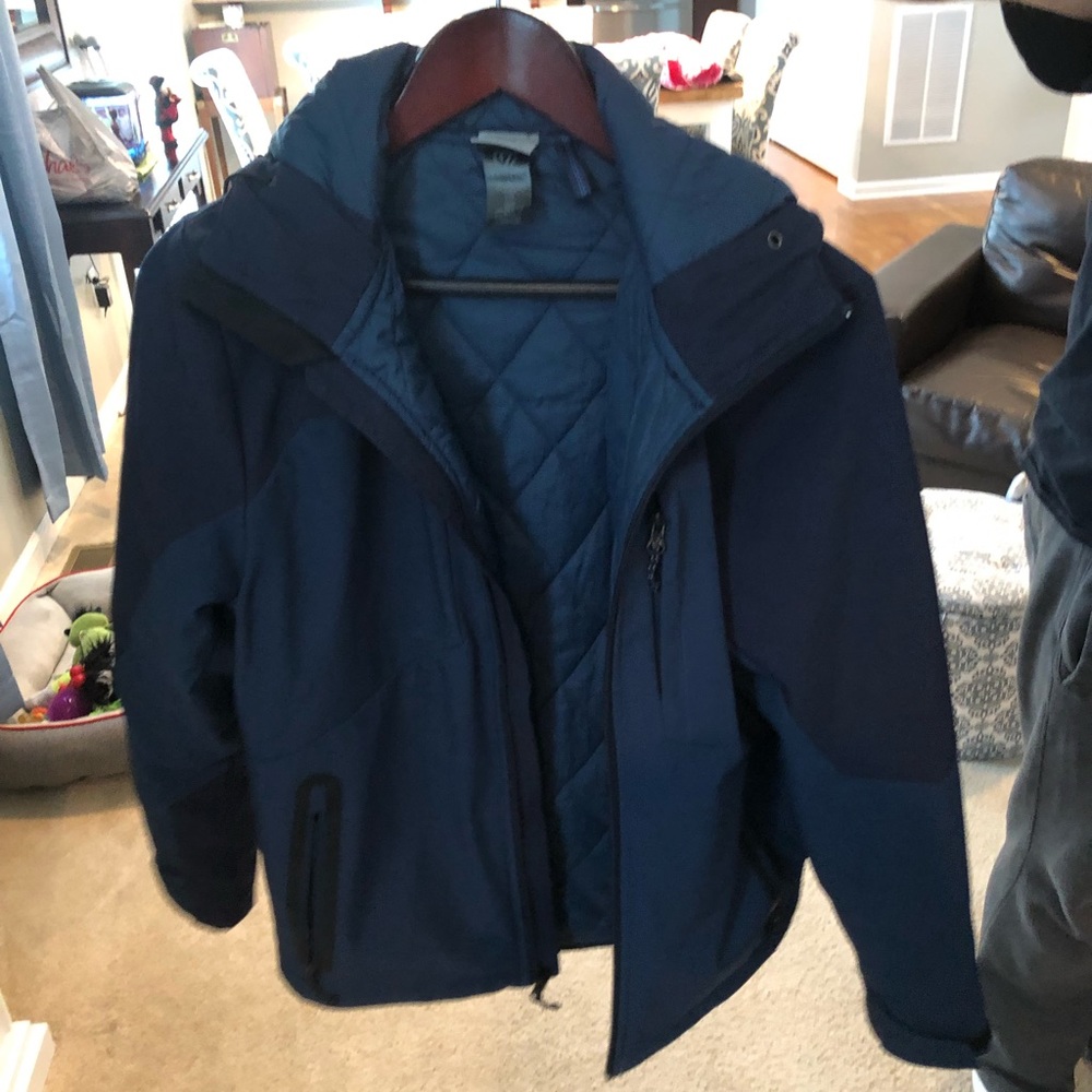 Champion men’s Small navy coat.  Barely worn.